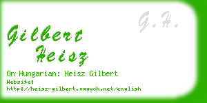gilbert heisz business card
